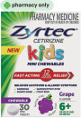Zyrtec-Cetirizine-Kids-Mini-Chewables-Grape-Flavour-30-Tablets Sale