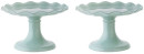 Ecology-Ruffle-Edge-20cm-x-125cm-Fluted-Glass-Cake-Stand-Set-in-Midday-Pack-of-2 Sale