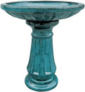Northcote-Pottery-Primo-Miami-60cm-x-52cm-Bird-Bath-in-Forest-Green Sale
