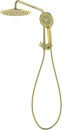 Mondella-Resonance-WELS-S18831-3-star-9Lmin-5-Function-Hand-Shower-and-12-Twin-Shower-Set-in-Brushed-Brass Sale
