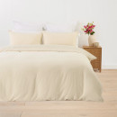 Gingham-Linen-Cotton-Reversible-Quilt-Cover-Set-Queen-Bed Sale