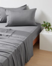 375-Thread-Count-Bamboo-Sheet-Set-King-Bed-Grey Sale
