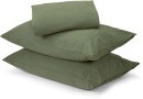 Stonewashed-Cotton-Sheet-Set-Queen-Bed-Green Sale