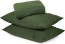 Stonewashed-Cotton-Sheet-Set-King-Bed-Green Sale