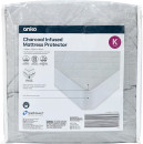 Charcoal-Infused-Mattress-Protector-King-Bed-Grey Sale