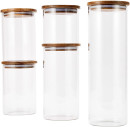Set-of-5-Glass-Food-Storage-Canisters Sale