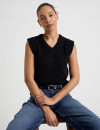 Grab-Sleeveless-V-Neck-Knit-Top Sale
