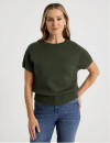 Regatta-Regatta-Petites-Womens-Fancy-Sleeve-Knit-Top-Olive Sale