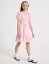 Tilii-Puff-Sleeve-Gingham-Dress Sale