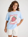 Tilii-The-Edit-Ticketed-Print-Tee-Light-Blue Sale