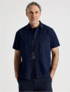 Regatta-Micro-Print-Short-Sleeve-Shirt-Navy Sale