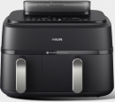 Philips-5000-Series-9L-Dual-Basket-Airfryer-XXL-Steam-Black Sale