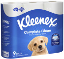 Kleenex-Complete-Clean-Toilet-Paper-9-Pack Sale