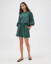 European-Linen-Pull-On-Shorts-Deep-Forest Sale