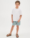 Australian-Cotton-Seersucker-Volley-Shorts-Green-Gingham Sale