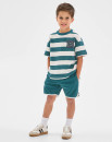 Australian-Cotton-Textured-T-Shirt-and-Shorts-2-Piece-Set-Green Sale