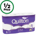 Quilton-3-Ply-Toilet-Paper-Pk-8 Sale