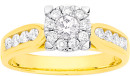 9ct-Gold-Diamond-Cluster-Ring Sale