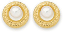 9ct-Gold-Cultured-Freshwater-Pearl-Open-Circle-Stud-Earrings Sale