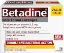 Betadine-Sore-Throat-Lozenges-Honey-Lemon-36-Pack Sale