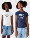 Short-Raglan-Sleeve-Patchwork-T-Shirt Sale