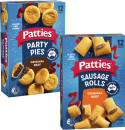 Patties-Party-Meat-Pies-or-Sausage-Rolls-12-Pack-450g-560g Sale