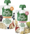 Only-Organic-4-Months-6-Months-or-8-Months-Baby-Food-Pouch-120g Sale