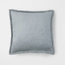 Macie-Fringed-Chenille-Cushion-Soft-Blue Sale