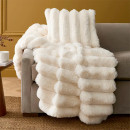 Alaska-Chunky-Faux-Fur-Throw-Ivory Sale