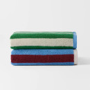 Maverick-Striped-Towel-Range-SpinachOat-Stripe Sale