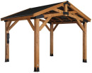 Backyard-Discovery-Norwood-37m-x-3m-Cedar-Wood-Outdoor-Patio-Gazebo-with-Galvanised-Steel-Roof-and-Powerport Sale