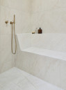 Beaumont-Tiles-Oyster-Taj-Mahal-597mm-x-597mm-Tile-in-a-Matt-White-Hilite-Used-on-the-Walls-and-Bench Sale