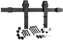 Rolltrak-2000mm-x-40mm-x-6mm-Smooth-Finish-Barn-Door-Track-Side-Fix-Set-in-Matt-Black Sale