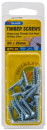 Zenith-8G-x-25mm-Zinc-Plated-Hinge-Long-Threads-Countersunk-Head-Timber-Screws-Pack-of-30 Sale