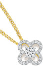 9ct-Gold-Lab-Grown-Diamond-Clover-Slider-Pendant Sale