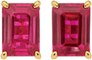 9ct-Gold-Created-Ruby-Stud-Earrings Sale