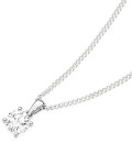 9ct-White-Gold-Lab-Grown-Diamond-Solitaire-Pendant Sale