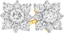9ct-Gold-Lab-Grown-Diamond-Flower-Cluster-Stud-Earrings Sale