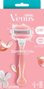 Gillette-Venus-ComfortGlide-White-Tea-Scent-Razor-With-Gel-Bars-Razor-Handle-2-Blade-Refills Sale