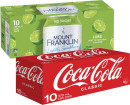 Coca-Cola-Soft-Drink-or-Mt-Franklin-Sparkling-Water-10x375mL Sale