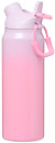 NEW-Studymate-920ml-Stainless-Steel-Bottle-with-Spout-Straw-Lid-Pink Sale