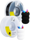 NEW-Qudo-PLA-3D-Filament-BlackWhite-2-Pack Sale