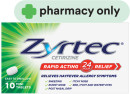 Zyrtec-Cetirizine-Rapid-Acting-24-Hour-Relief-10-Mini-Tablets Sale