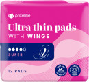 NEW-Priceline-Ultra-Thin-Super-Pads-12-Pack Sale