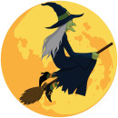 Witch-Mobile-45cm Sale