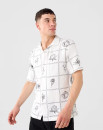 Short-Sleeve-Double-Cloth-Print-Shirt Sale