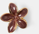 Purple-and-Gold-Tone-Enamel-Frangipani-Claw-Hair-Clip Sale