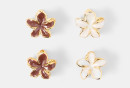 4-Pack-Purple-White-and-Gold-Tone-Enamel-Frangipani-Claw-Hair-Clip Sale