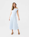 Sleeveless-Asymmetrical-Off-Shoulder-Midi-Dress Sale