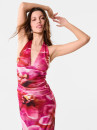 Sleeveless-Mesh-Halter-Midi-Dress Sale